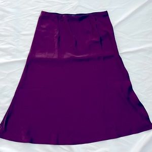 Purple Satin Skirt